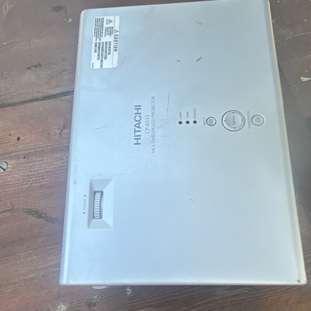 Hitachi CP-RS55 LCD Projector 1500 ANSI Lumens 800x600 Silver VGA S-Video